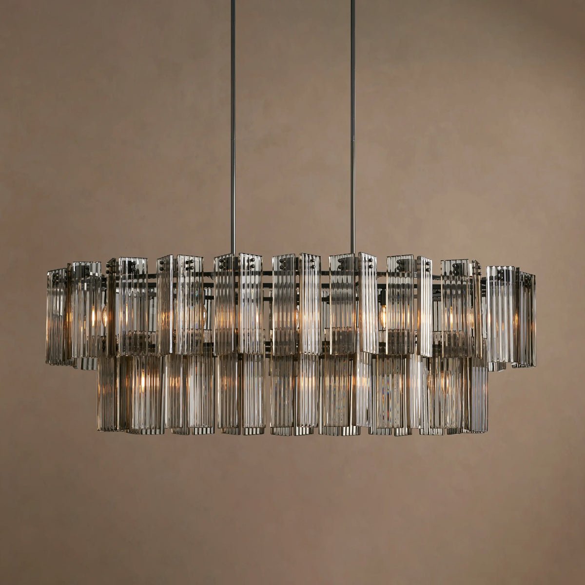 Delsie Oval Tiered Chandelier - Zelno