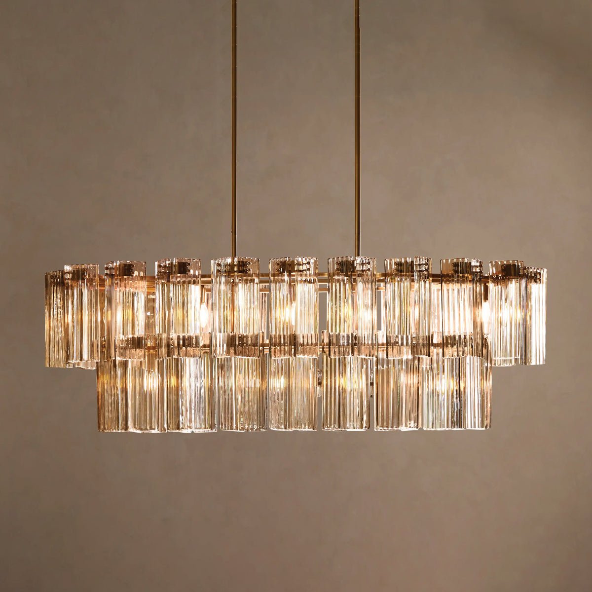 Delsie Oval Tiered Chandelier - Zelno