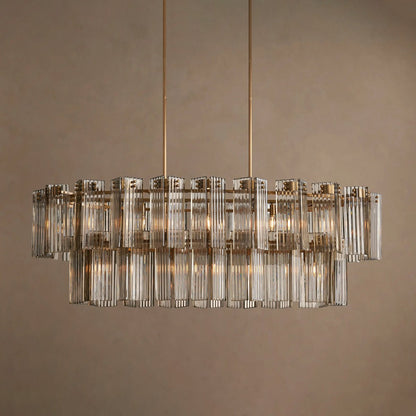 Delsie Oval Tiered Chandelier - Zelno
