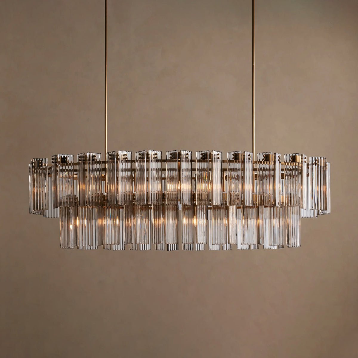 Delsie Oval Tiered Chandelier - Zelno