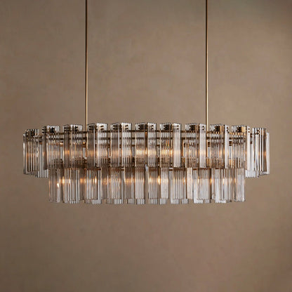 Delsie Oval Tiered Chandelier - Zelno