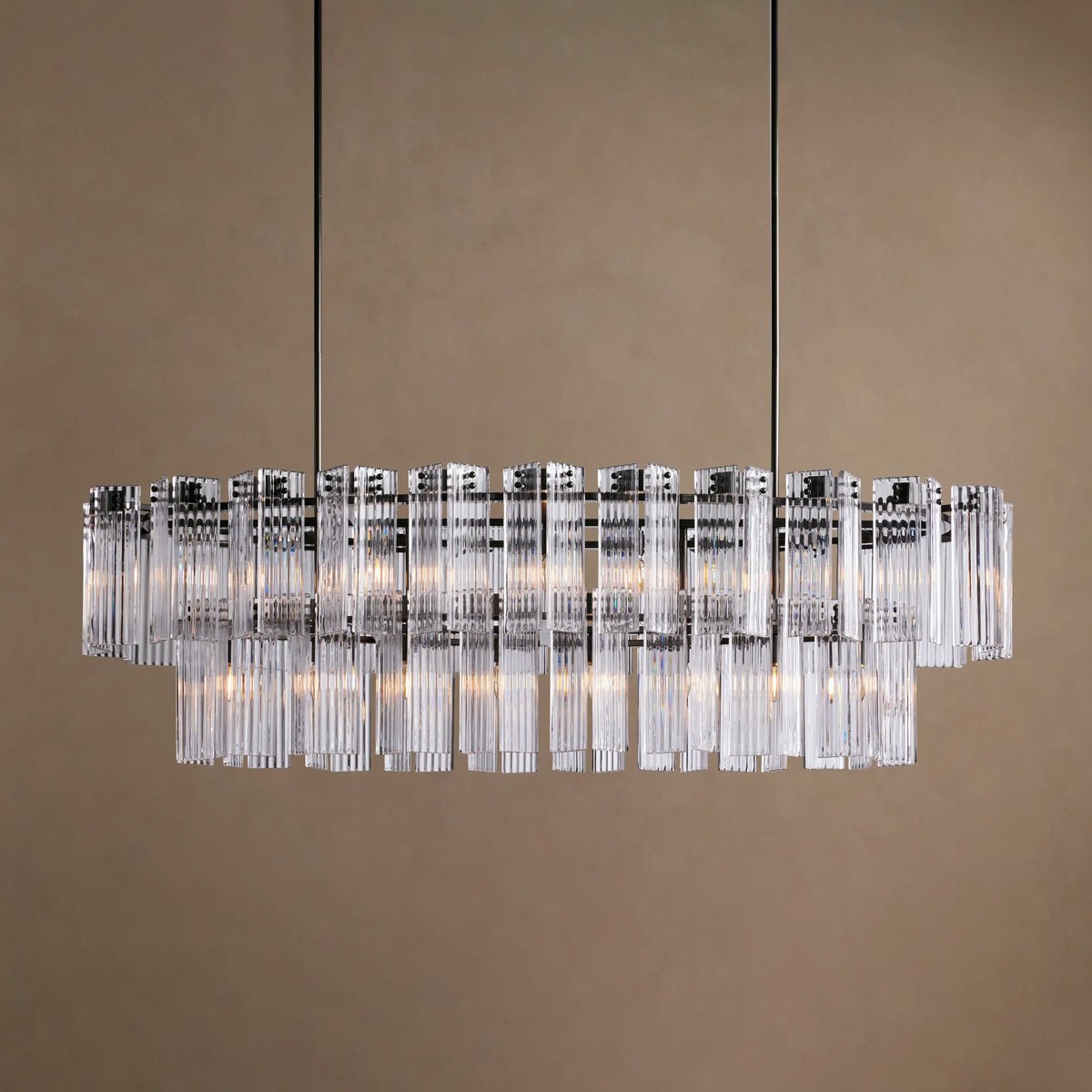 Delsie Oval Tiered Chandelier - Zelno