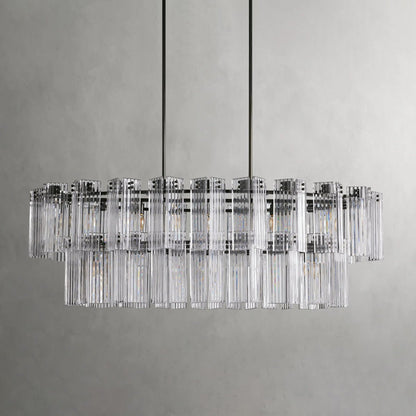 Delsie Oval Tiered Chandelier - Zelno