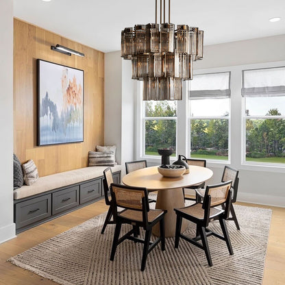Delsie Round Chandelier 38''48''60'' - Zelno Lighting