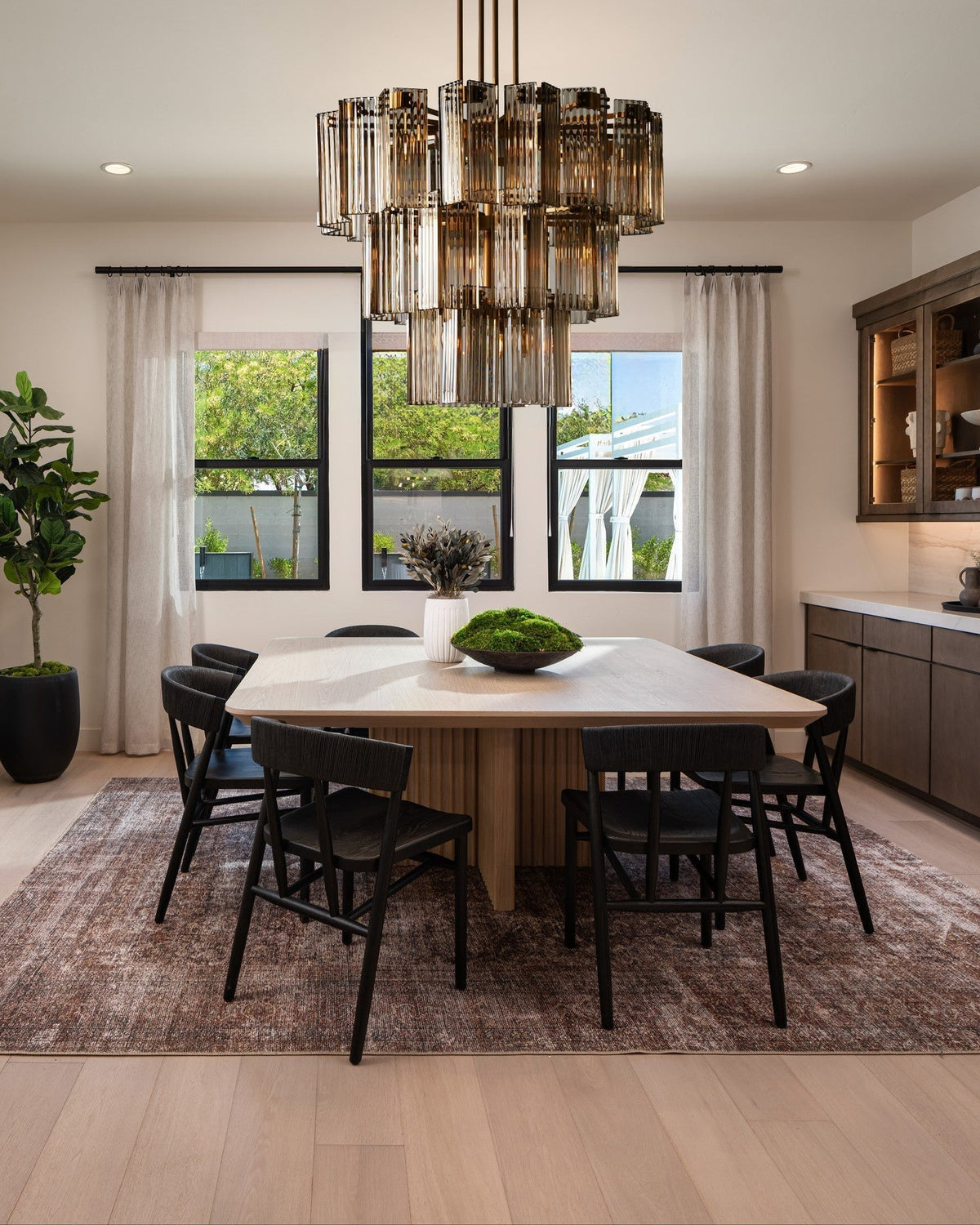 Delsie Round Chandelier 38''48''60'' - Zelno Lighting
