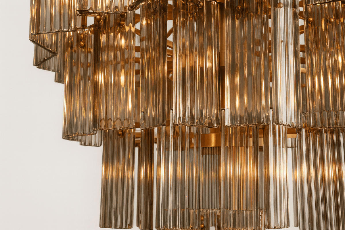 Delsie Round Chandelier 38''48''60'' - Zelno Lighting