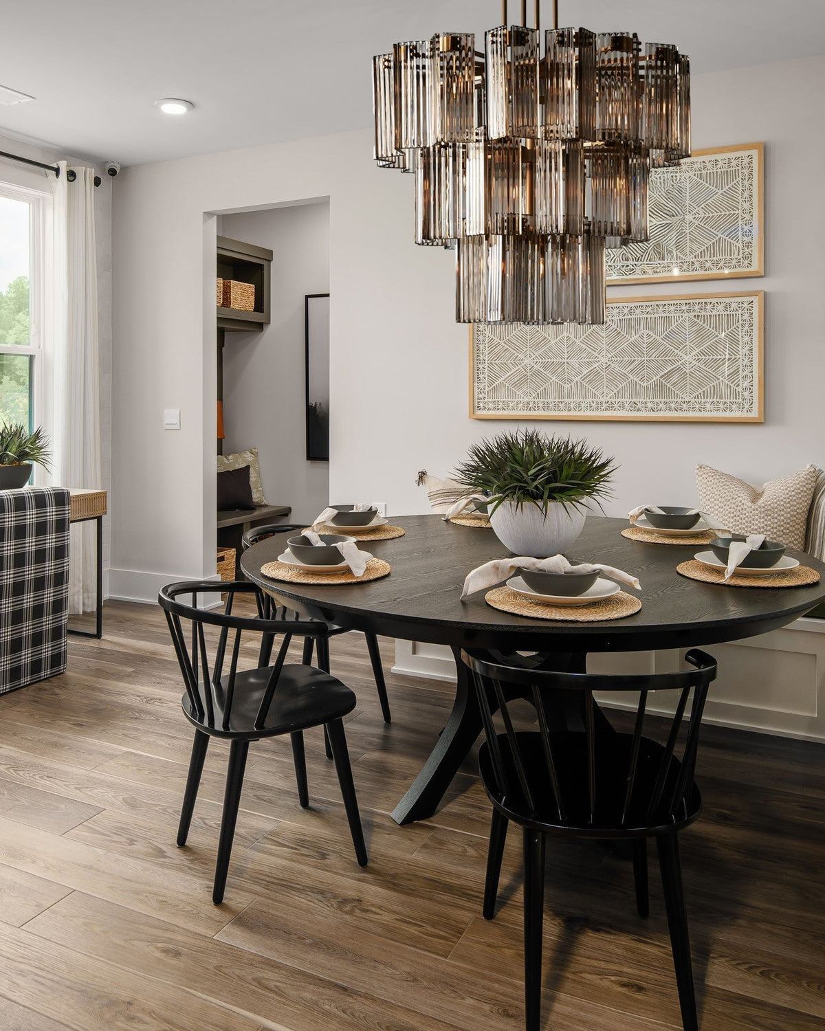 Delsie Round Chandelier 38''48''60'' - Zelno Lighting