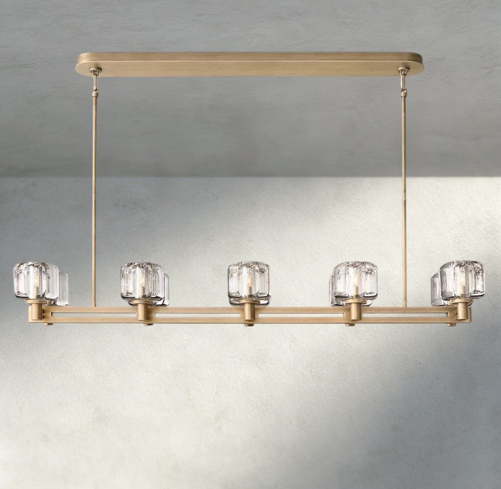 Demaret double Linear chandelier 54", 72" - Zelno