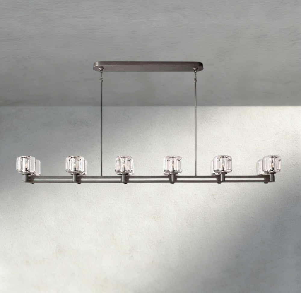 Demaret double Linear chandelier 54", 72" - Zelno