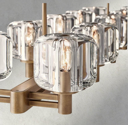 Demaret double Linear chandelier 54", 72" - Zelno