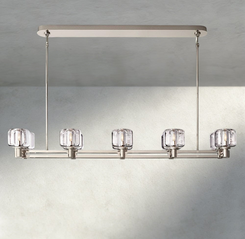 Demaret double Linear chandelier 54", 72" - Zelno