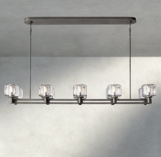 Demaret double Linear chandelier 54", 72" - Zelno