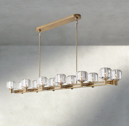Demaret double Linear chandelier 54", 72" - Zelno
