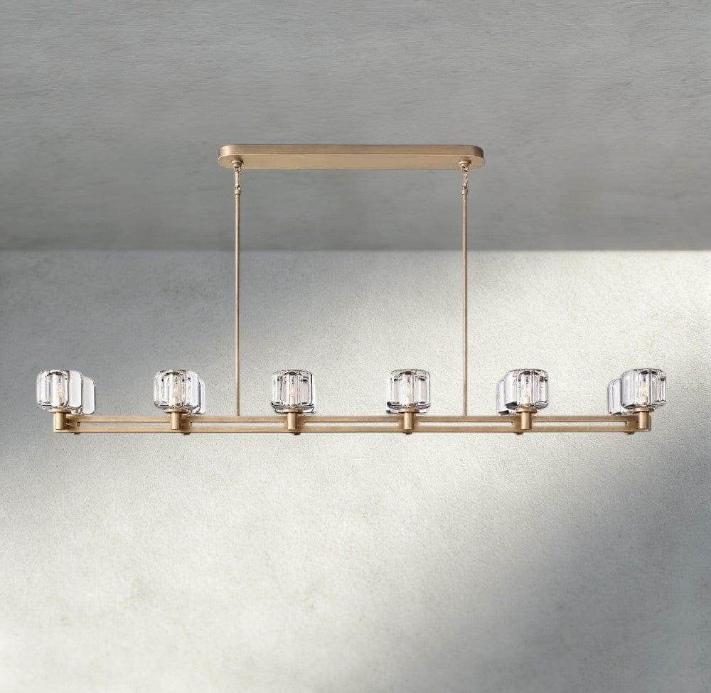Demaret double Linear chandelier 54", 72" - Zelno