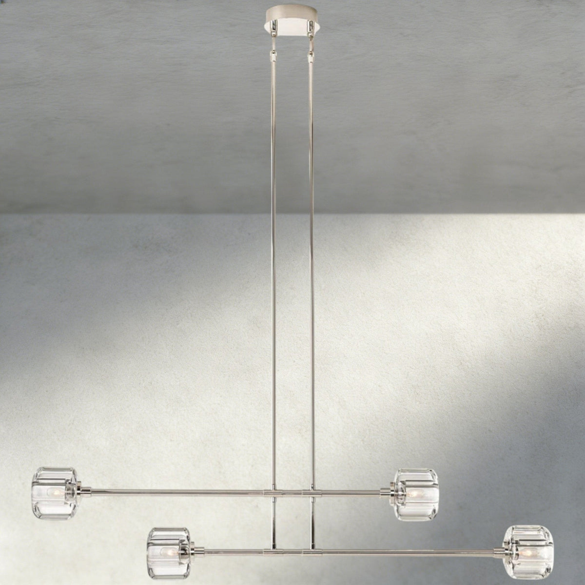 Demaret Mobile Linear Chandelier 54", 72" - Zelno