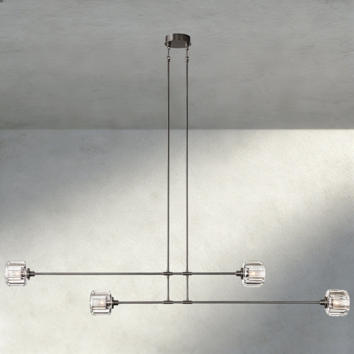 Demaret Mobile Linear Chandelier 54", 72" - Zelno