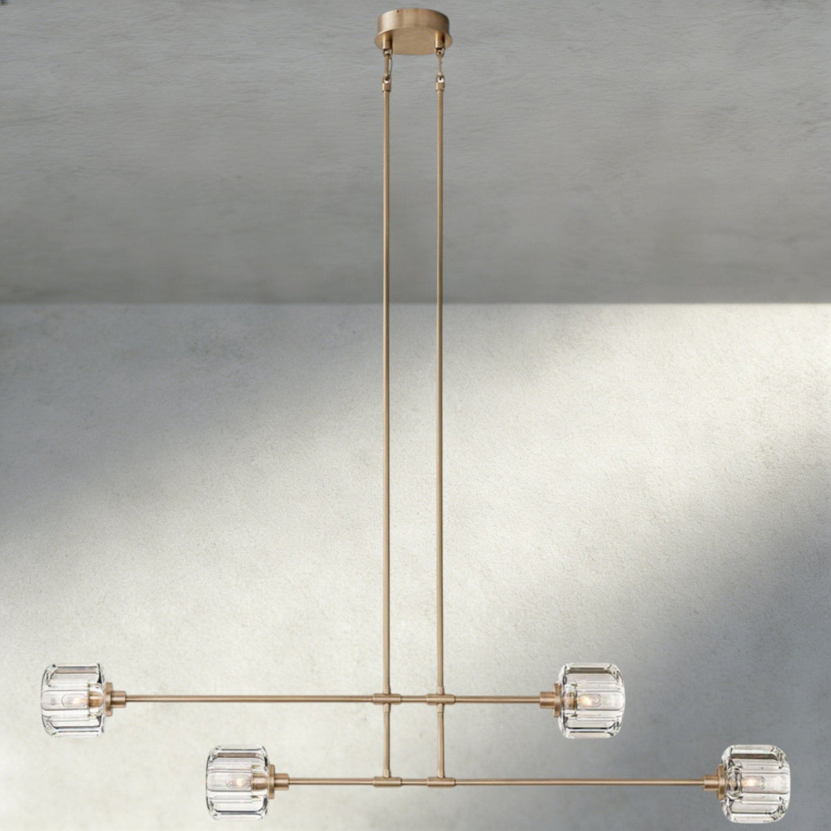 Demaret Mobile Linear Chandelier 54", 72" - Zelno