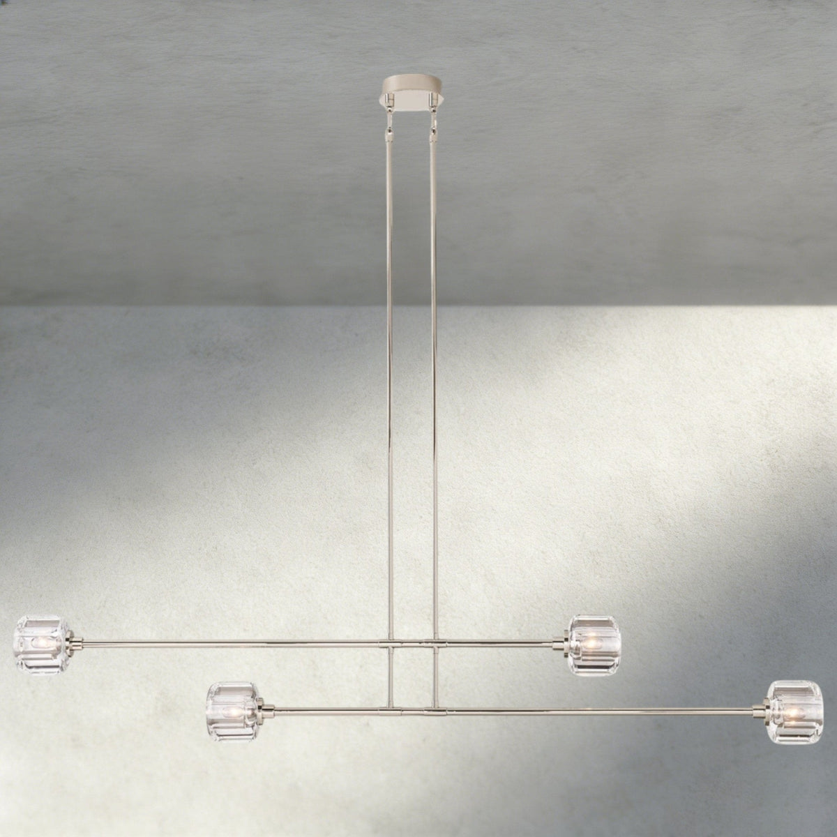Demaret Mobile Linear Chandelier 54", 72" - Zelno