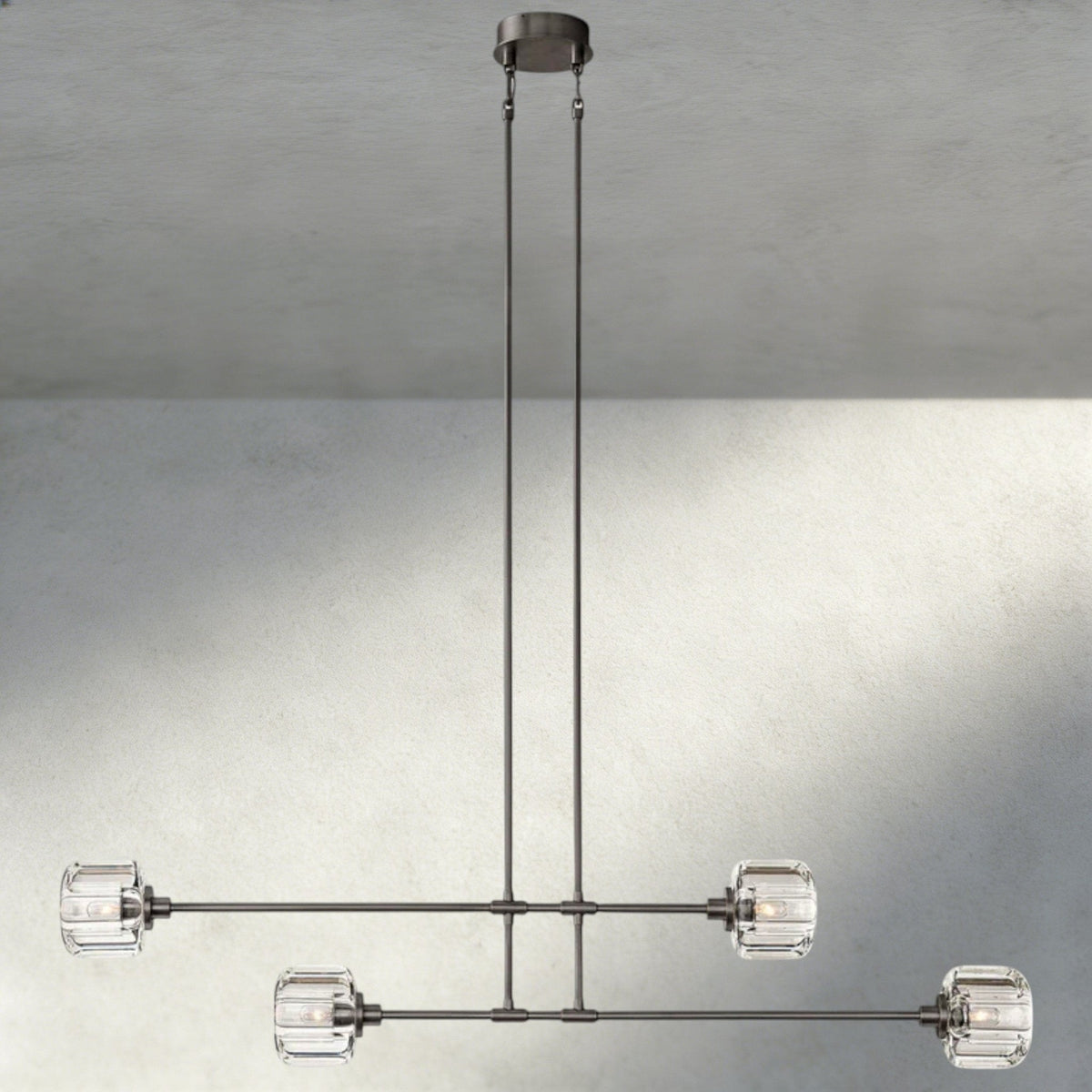 Demaret Mobile Linear Chandelier 54", 72" - Zelno