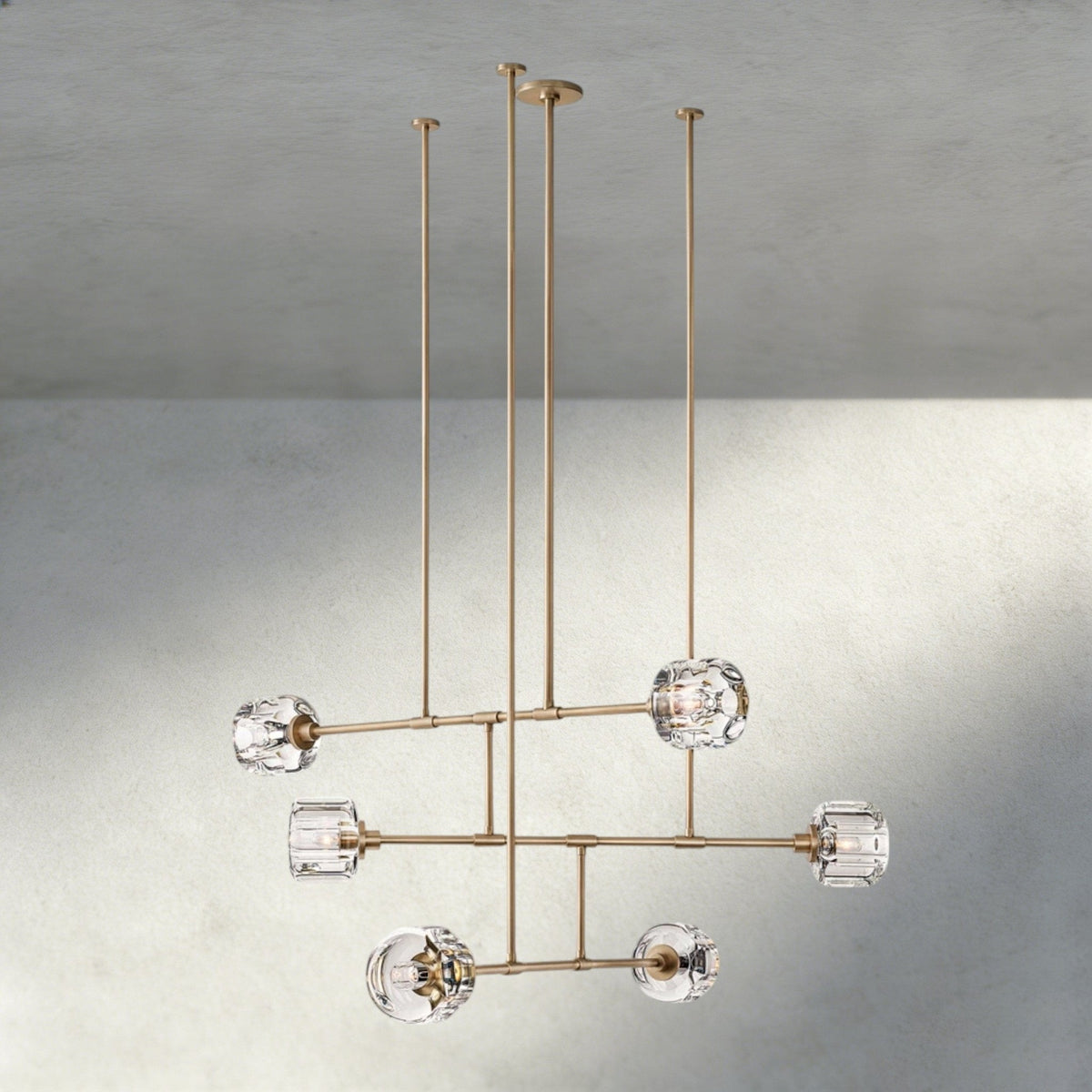 Demaret Mobile Round Chandelier 48", 62" - Zelno