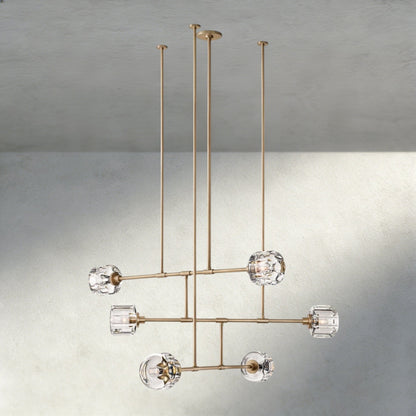 Demaret Mobile Round Chandelier 48", 62" - Zelno