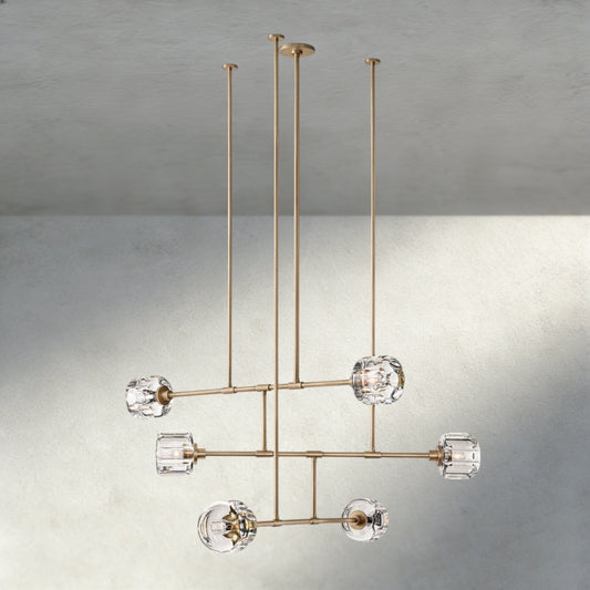 Demaret Mobile Round Chandelier 48", 62" - Zelno