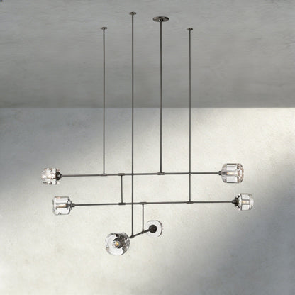 Demaret Mobile Round Chandelier 48", 62" - Zelno
