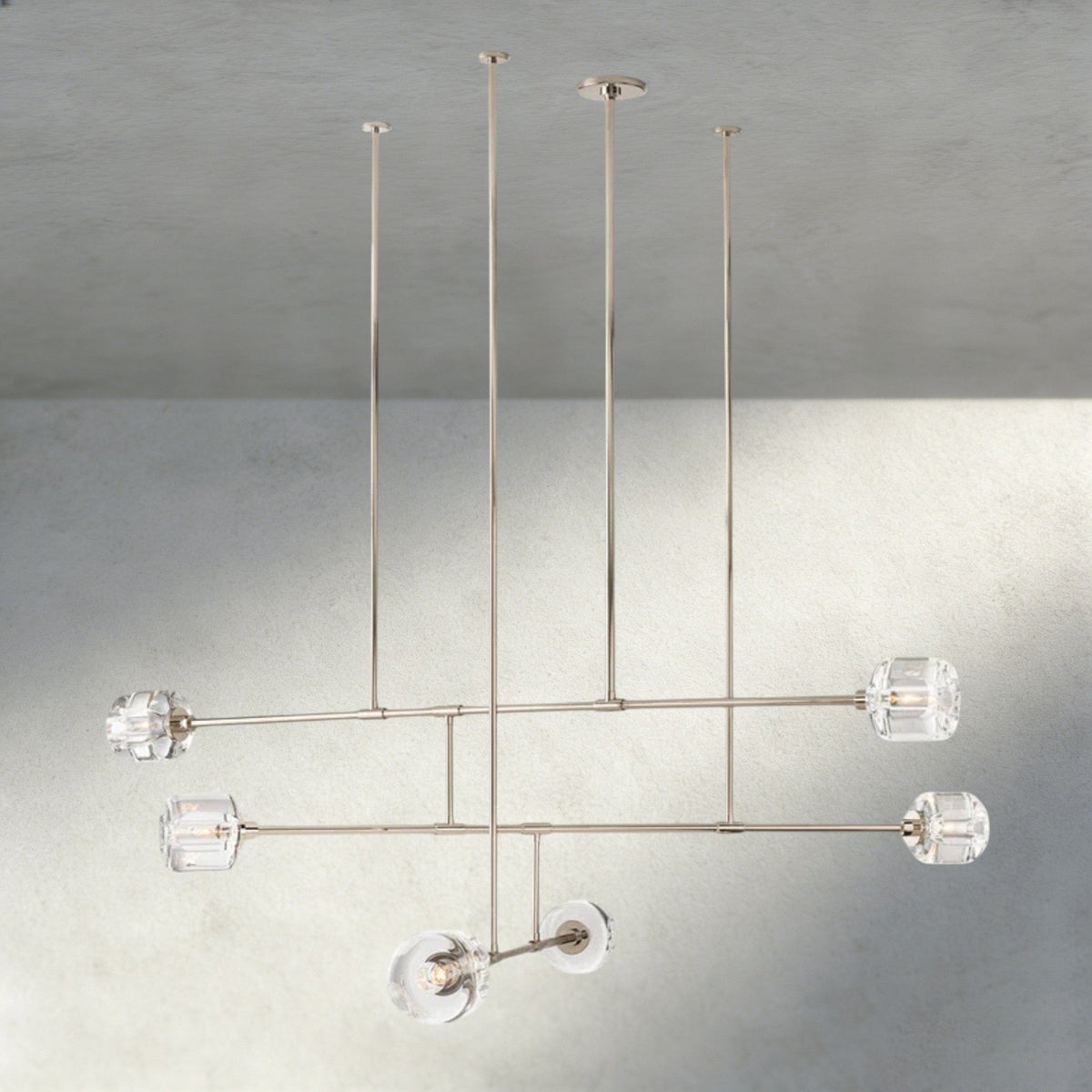 Demaret Mobile Round Chandelier 48", 62" - Zelno