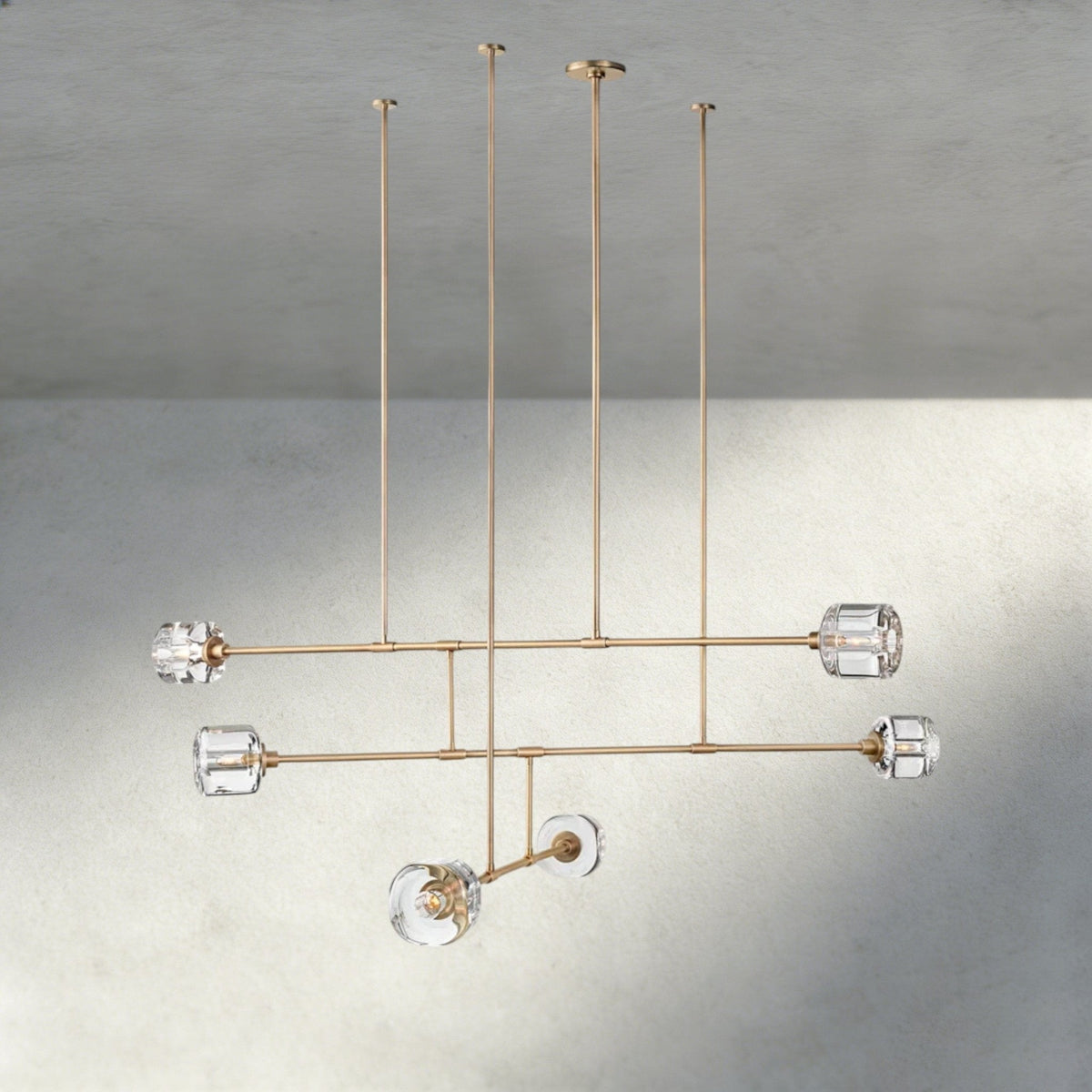 Demaret Mobile Round Chandelier 48", 62" - Zelno