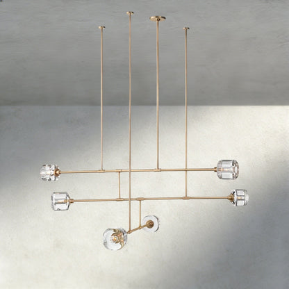 Demaret Mobile Round Chandelier 48", 62" - Zelno