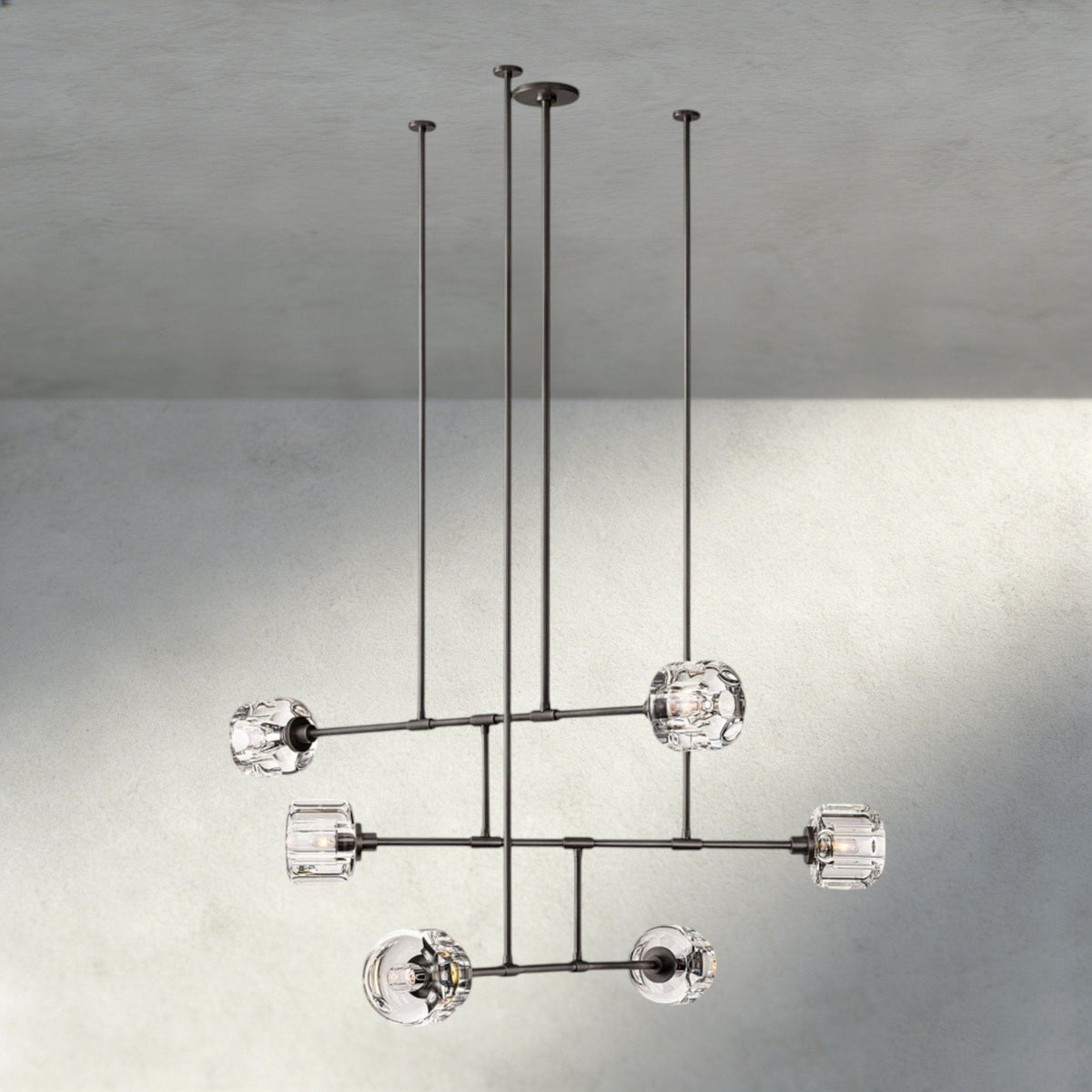Demaret Mobile Round Chandelier 48", 62" - Zelno