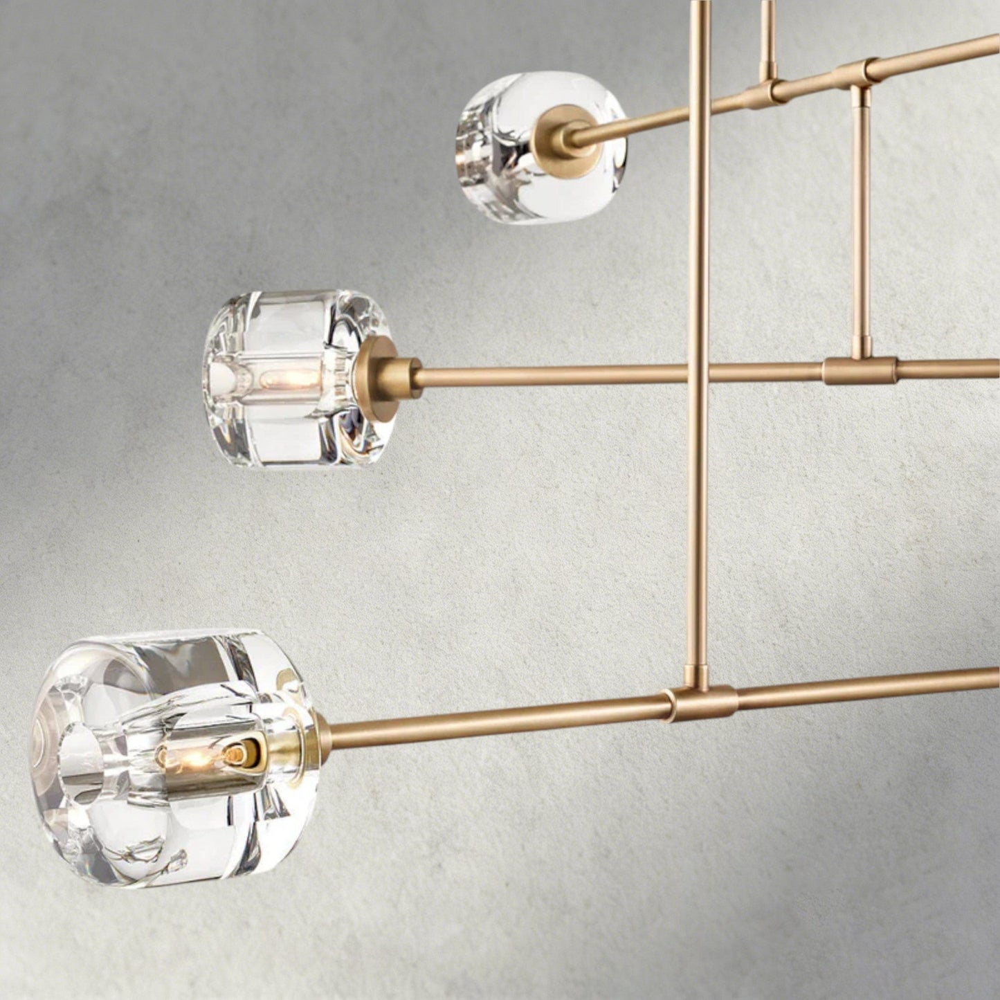 Demaret Mobile Round Chandelier 48", 62" - Zelno Lighting