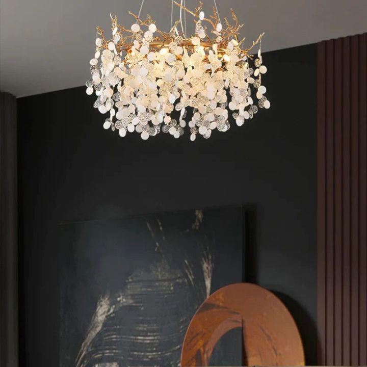 Donna Round Circle Fortune Tree Round Branch Chandelier - Zelno Lighting