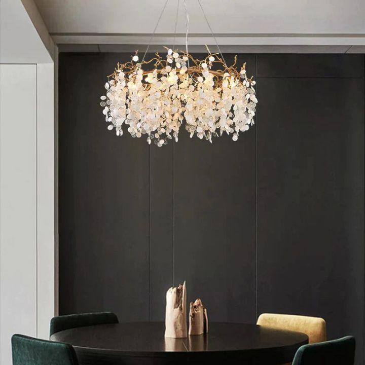 Donna Round Circle Fortune Tree Round Branch Chandelier - Zelno Lighting