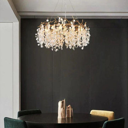 Donna Round Circle Fortune Tree Round Branch Chandelier - Zelno Lighting