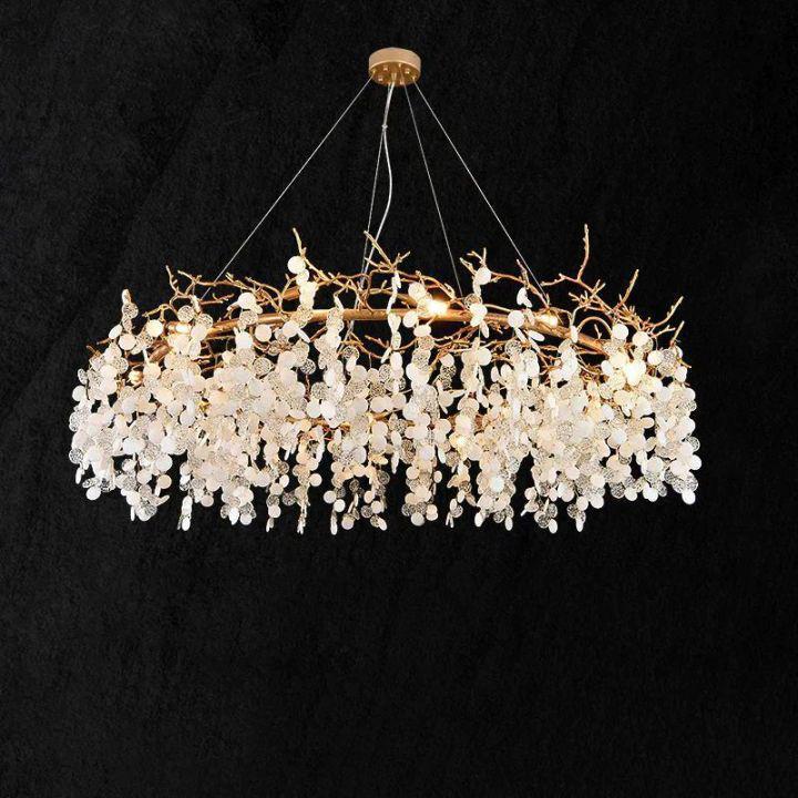 Donna Round Circle Fortune Tree Round Branch Chandelier - Zelno Lighting