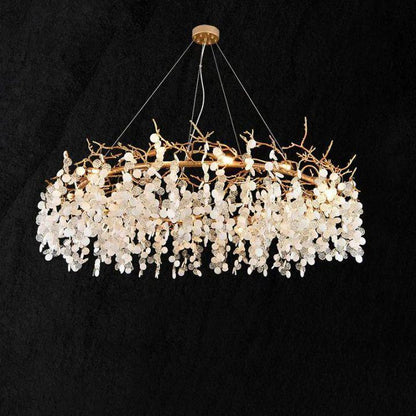 Donna Round Circle Fortune Tree Round Branch Chandelier - Zelno Lighting