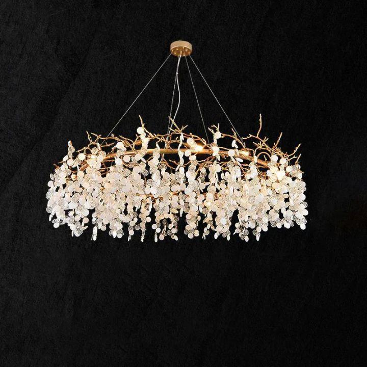 Donna Round Circle Fortune Tree Round Branch Chandelier - Zelno Lighting