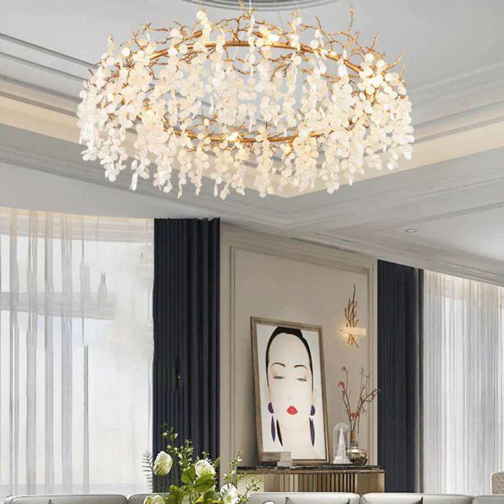 Donna Round Circle Fortune Tree Round Branch Chandelier - Zelno Lighting