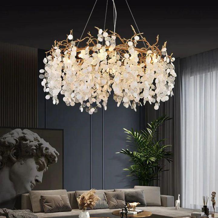 Donna Round Circle Fortune Tree Round Branch Chandelier - Zelno Lighting