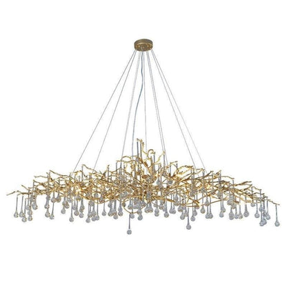Doris Branch Crystal Chandelier Light - Zelno Lighting
