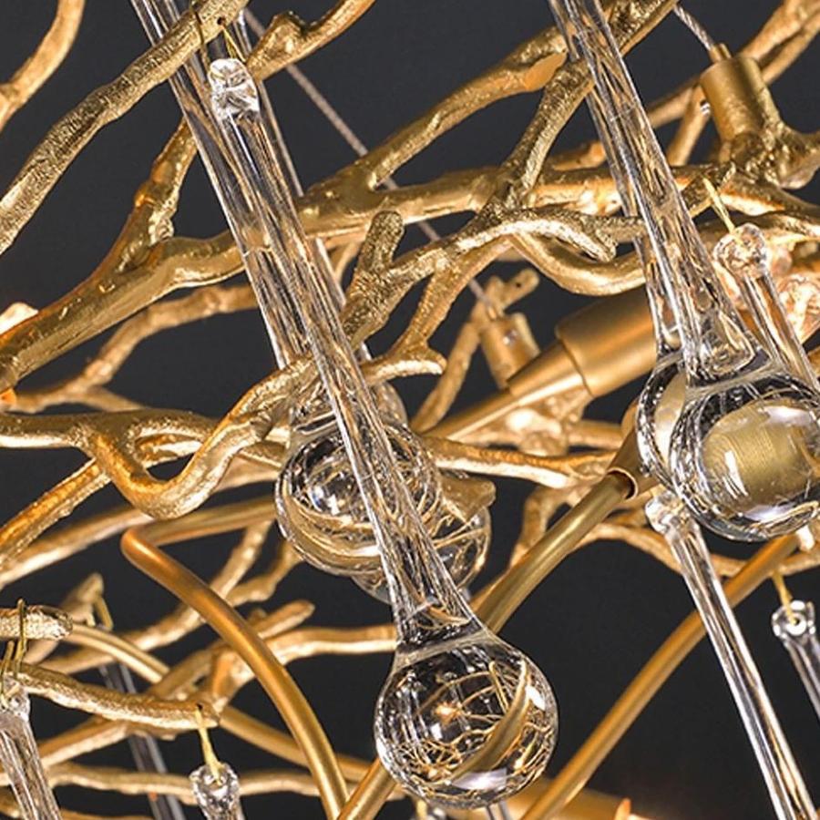 Doris Branch Crystal Chandelier Light - Zelno Lighting