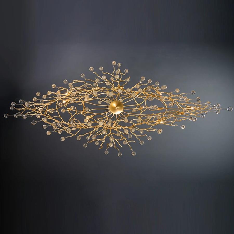 Doris Branch Crystal Chandelier Light - Zelno Lighting