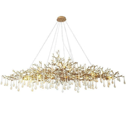 Doris Branch Crystal Chandelier Light - Zelno Lighting