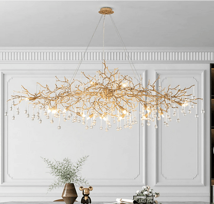 Doris Branch Crystal Chandelier Light - Zelno Lighting