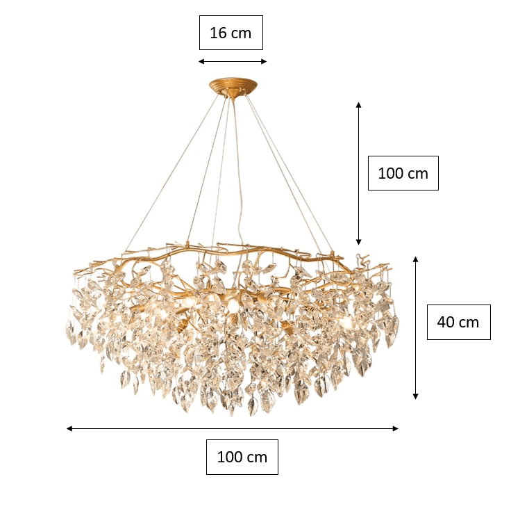 Doris Round Modern Branch Chandeliers - Zelno Lighting