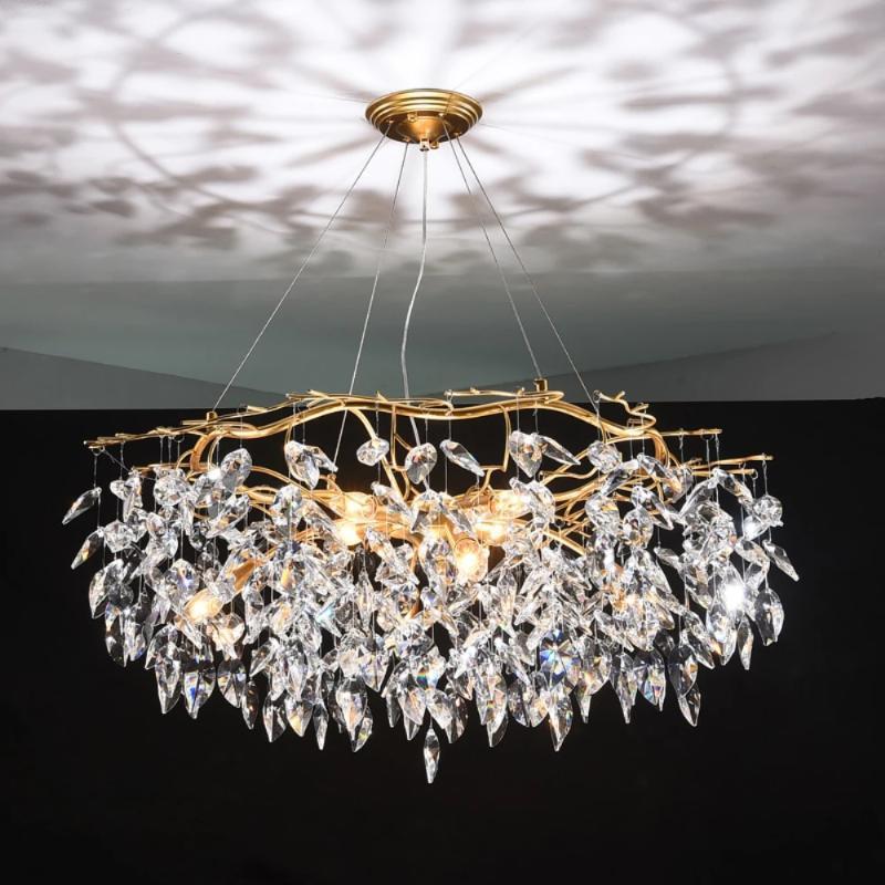 Doris Round Modern Branch Chandeliers - Zelno Lighting