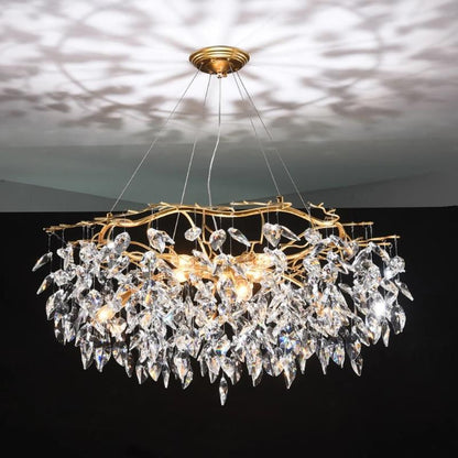 Doris Round Modern Branch Chandeliers - Zelno Lighting