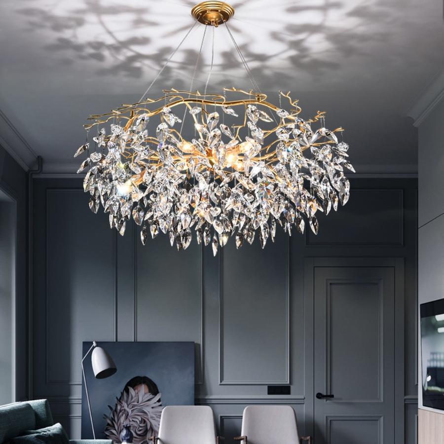 Doris Round Modern Branch Chandeliers - Zelno Lighting