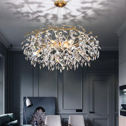 Doris Round Modern Branch Chandeliers - Zelno Lighting